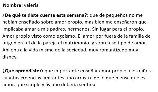 curso Construyendo amor propio