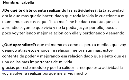 curso Construyendo amor propio