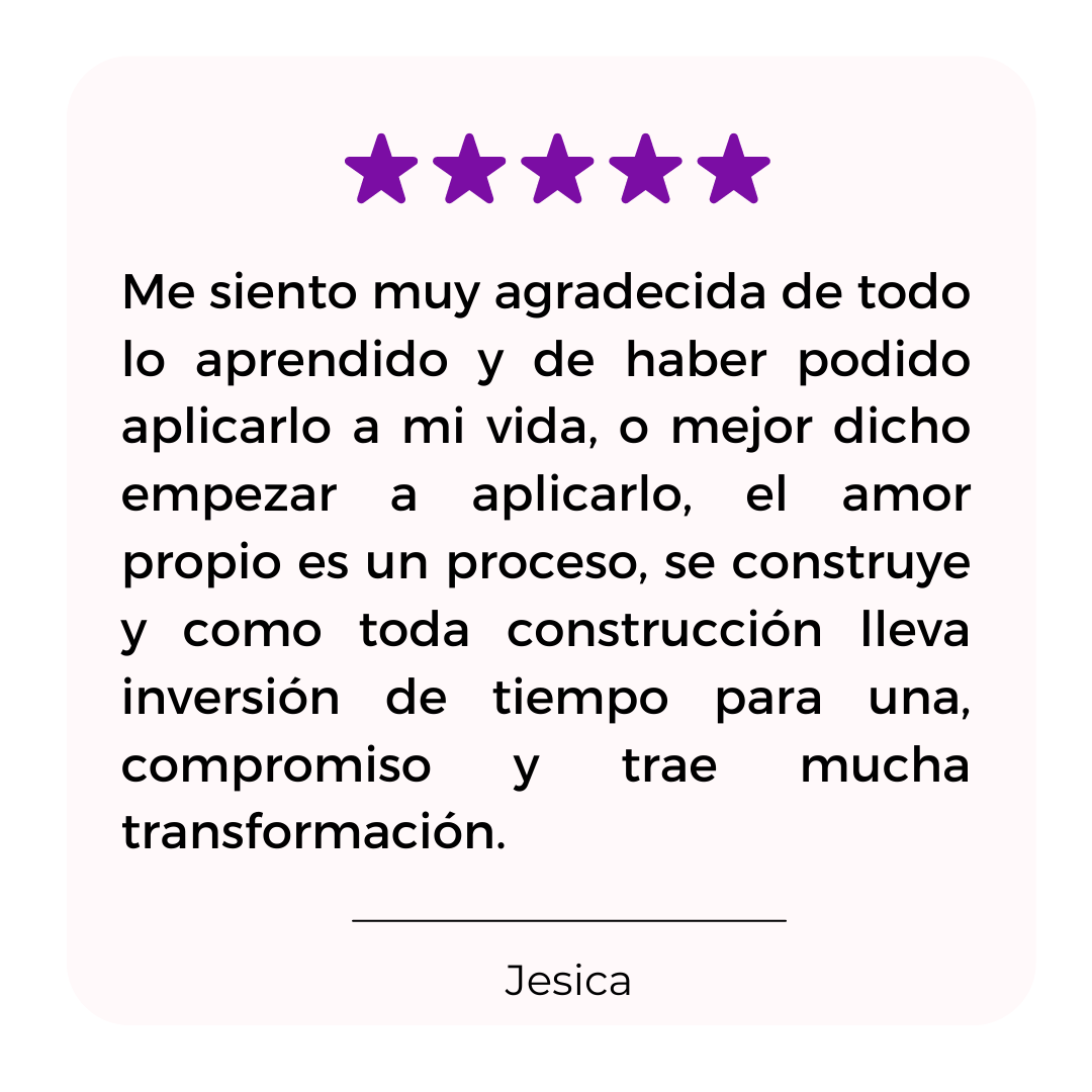 Testimonio curso amor propio