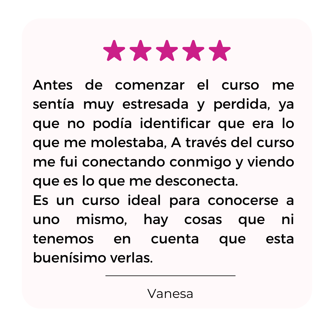 Testimonio curso amor propio